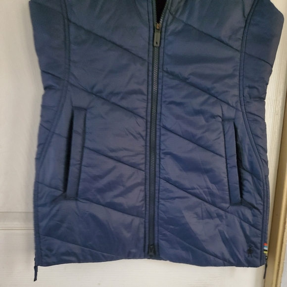Smartwool Womans Zip Up Blue Vest, Size Small - Picture 4 of 9